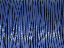 Lade das Bild in den Galerie-Viewer, Baumwoll Kordel Korean Wax Cord 1mm in dunkelblau
