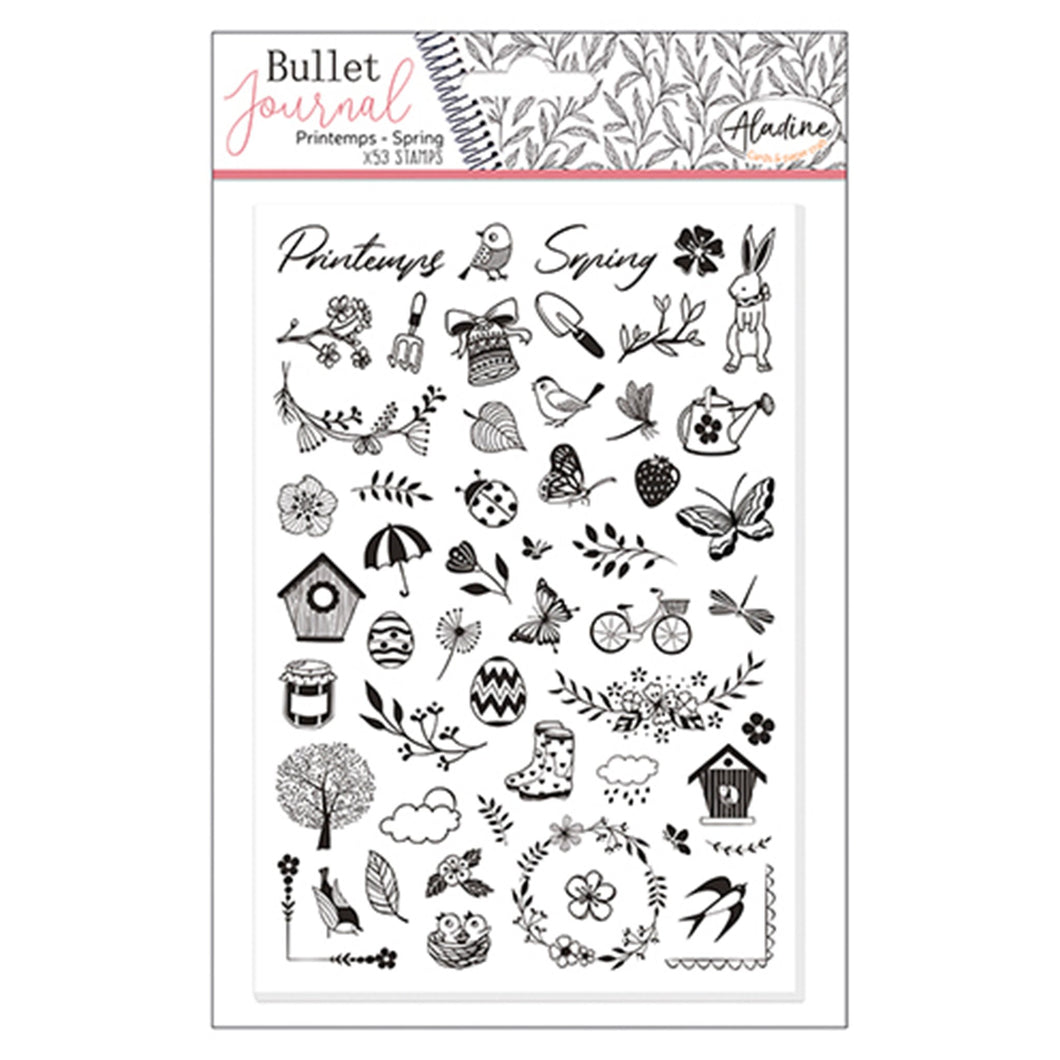 Stampo Bullet Journal Stempelset Motiv: Frühling 53-teilig