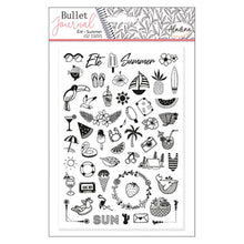 Lade das Bild in den Galerie-Viewer, Stampo Bullet Journal Stempelset Motiv: Sommer 52-teilig
