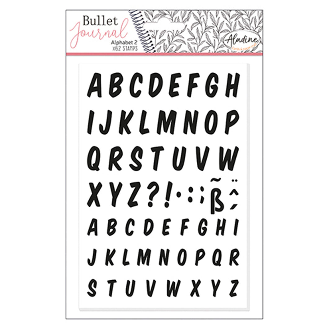 Stampo Bullet Journal Stempelset Motiv: Alphabet 2 62-teilig