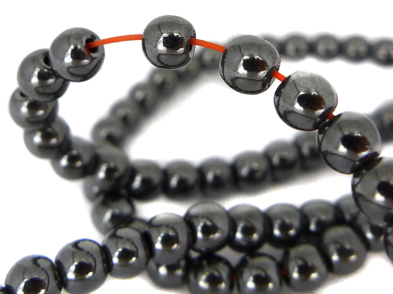 Hämatit Blutstein Perlen “Kugel“ 4 mm - 1 Strang