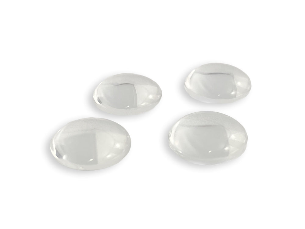 Glas Cabochons / Glaslinsen “Kreis & Oval“ in verschiedenen Größen