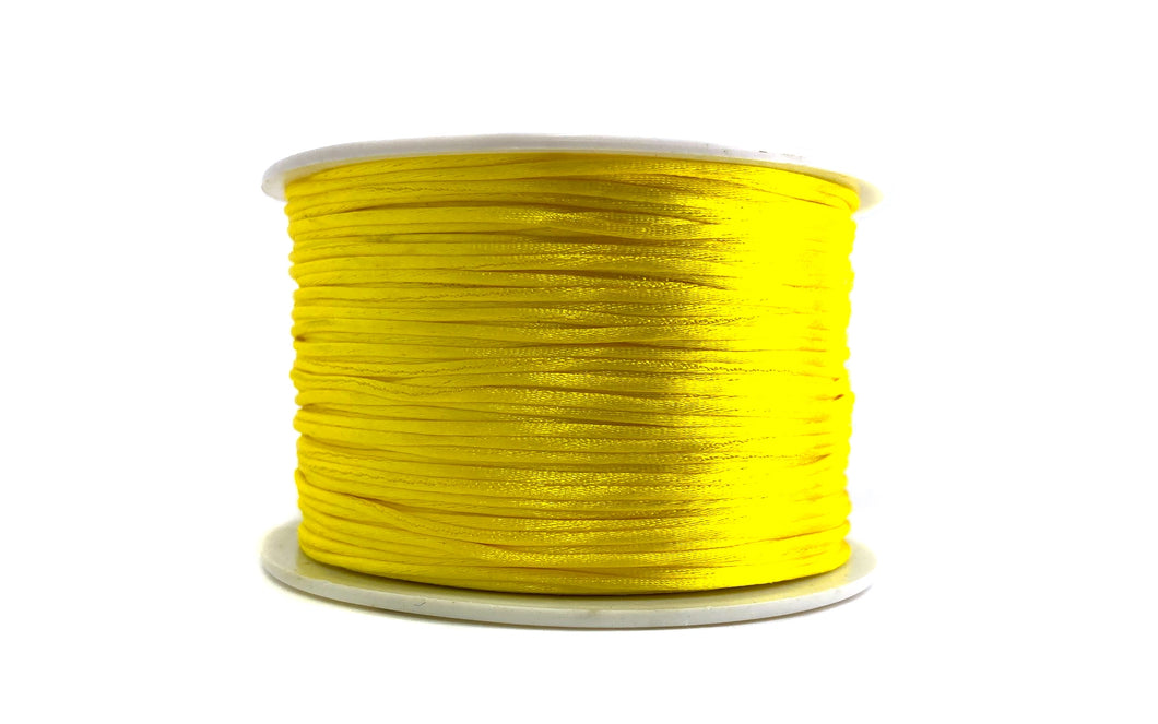 Nylonfaden / Nylonkordel 1mm stark in gelb - 1 Rolle ca. 90 Meter