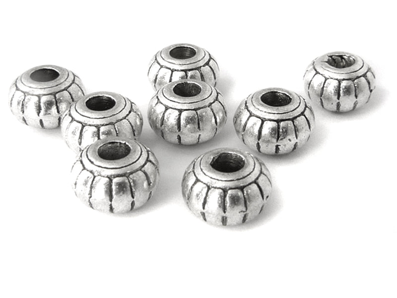 Metallperlen Spacer “Rondellen” 4,5 mm x 6,5 mm