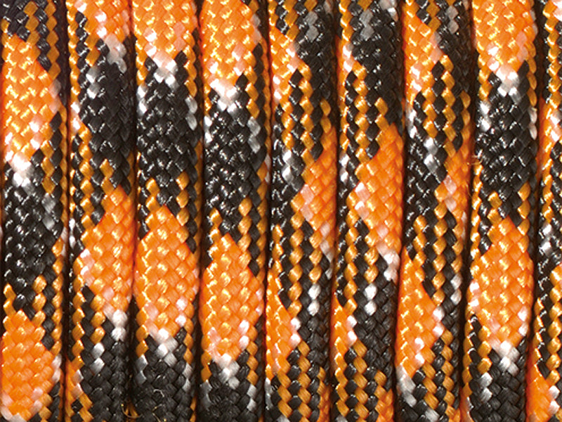 Paracord Flechtschnur von EFCO 4mm, Farbmix schwarz orange