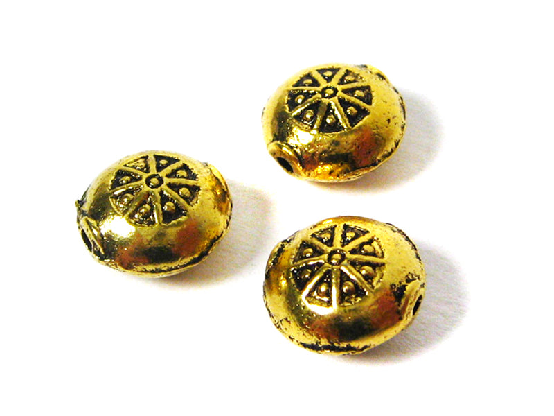 Metallspacer “Button“ 10 x 6 mm - 10 Stück