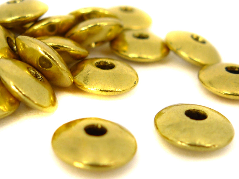 Metallspacer “Rondellen“ in gold 2 x 6 mm - 20 Stück