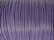 Lade das Bild in den Galerie-Viewer, Baumwoll Kordel Korean Wax Cord 1mm in violett
