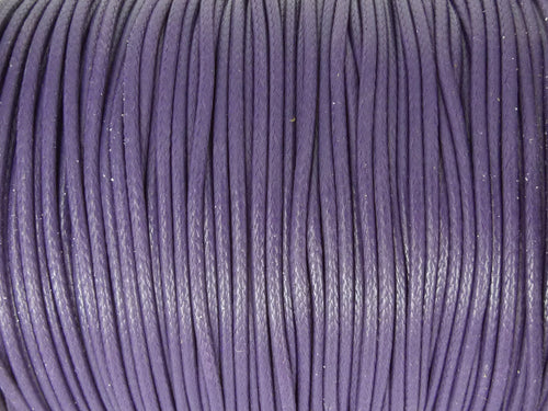 Baumwoll Kordel Korean Wax Cord 1mm in violett