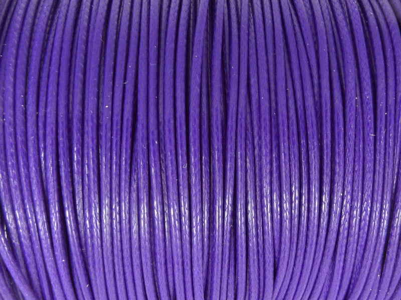 Baumwoll Kordel Korean Wax Cord 1mm in lila