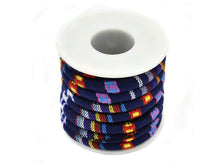 Lade das Bild in den Galerie-Viewer, Baumwollbänder &quot;Cloth Cord&quot; in blau / rot - 6 mm Durchmesser
