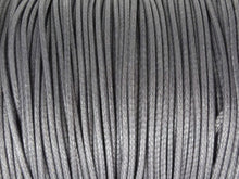 Lade das Bild in den Galerie-Viewer, Baumwoll Kordel Korean Wax Cord 1mm in grau
