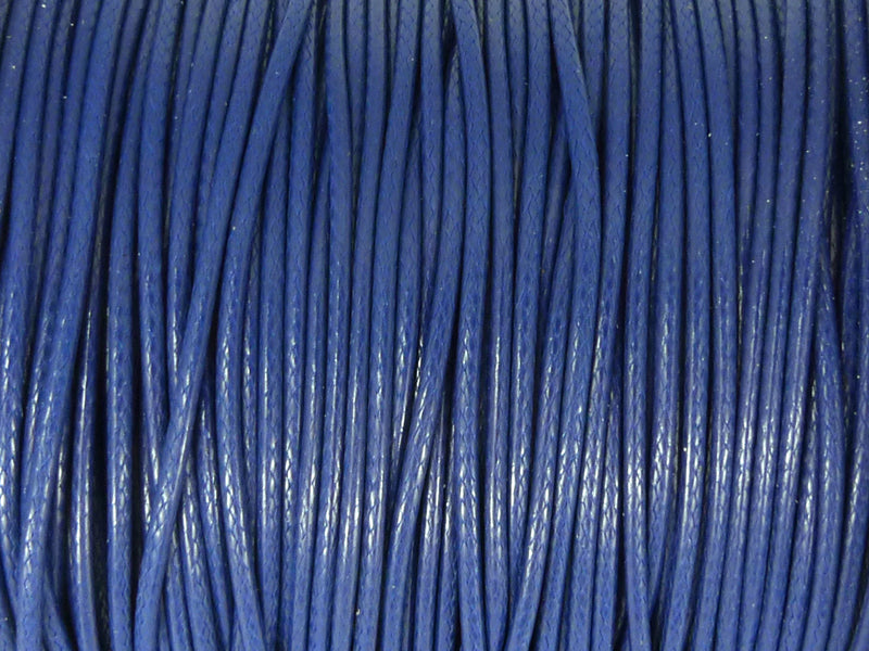 Baumwoll Kordel Korean Wax Cord 1mm in dunkelblau