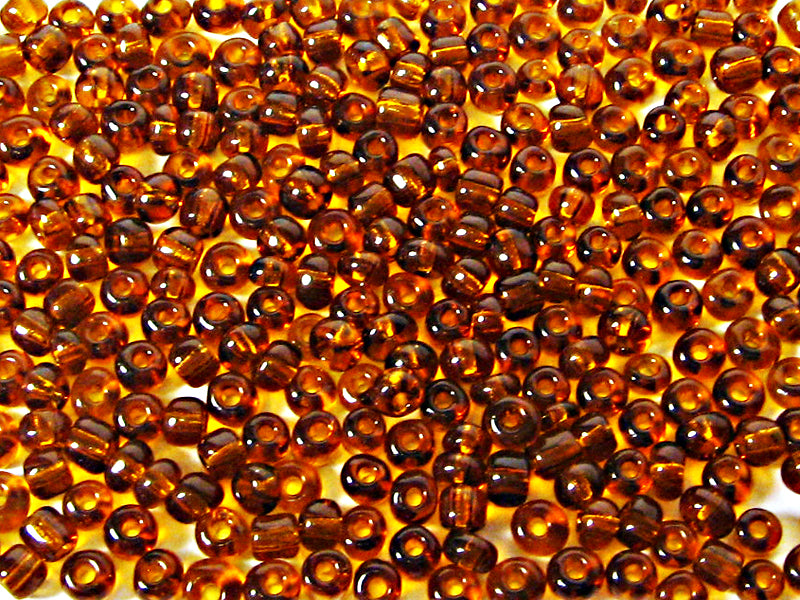 Rocailles Perlen in topaz 3 x 4 mm - 20 Gramm
