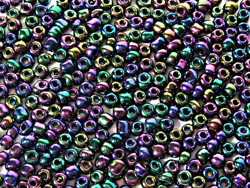 Rocailles Perlen in Multicolor 3 x 4 mm - 20 Gramm