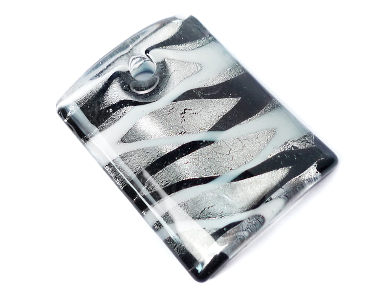 Silberfolien Glasanhänger “Rechteck“ 35 x 45 mm - 1 Stück