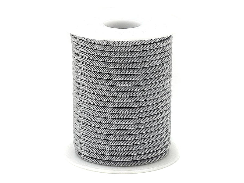 Polyesterschnur mit zufälligen Spulen in Grey 3 mm Durchmesser