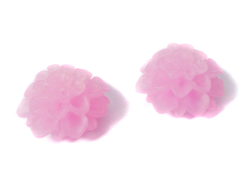 Cabochons “Blüte“ in rose 20 mm - 2 Stück