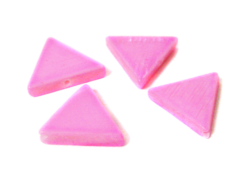 Perlmuttperlen “Dreiecke“ rose - 10 Stück