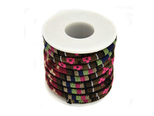 Lade das Bild in den Galerie-Viewer, Baumwollbänder &quot;Cloth Cord&quot; in braun / pink - 6 mm Durchmesser
