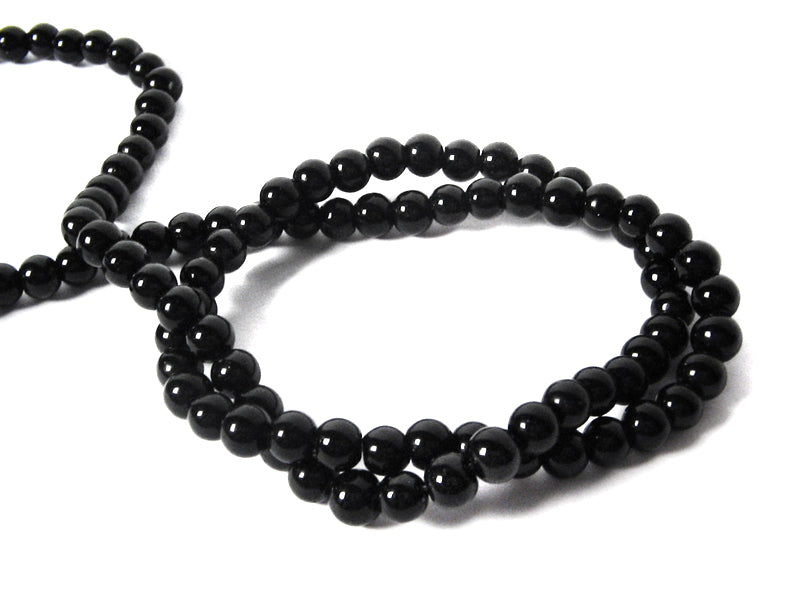Blackstone Perlen “Kugel“ 4 mm - 1 Strang