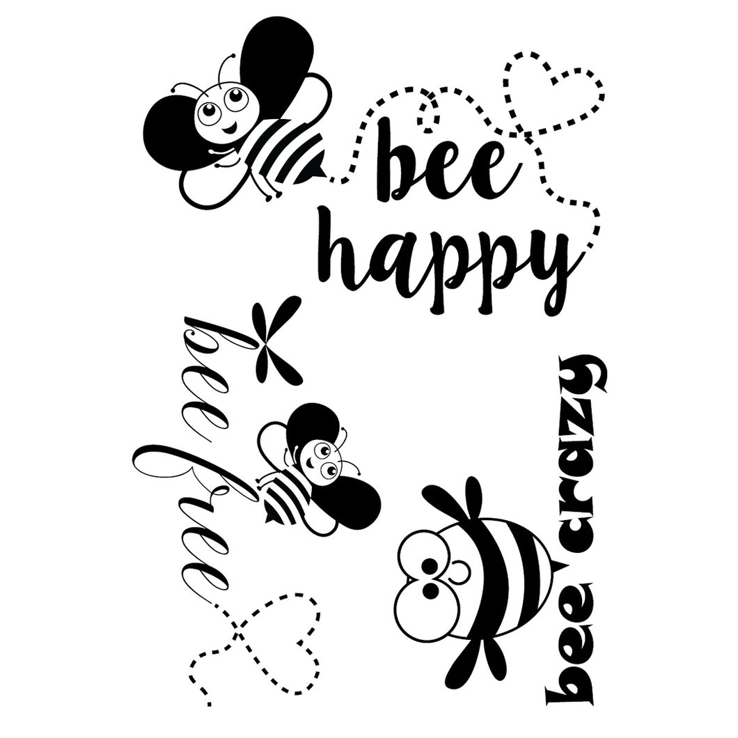 Stempel Clear Motiv: Bienen 3 / 3 - teilig