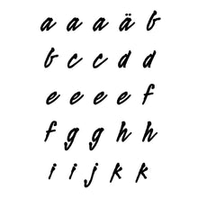 Lade das Bild in den Galerie-Viewer, Stempel Clear Motiv: Alphabet Kleinbuchstaben a-k 2 / 25 - teilig
