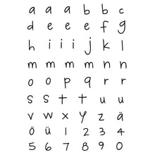 Lade das Bild in den Galerie-Viewer, Stempel Clear Motiv: Alphabet Kleinbuchstaben / 55 - teilig
