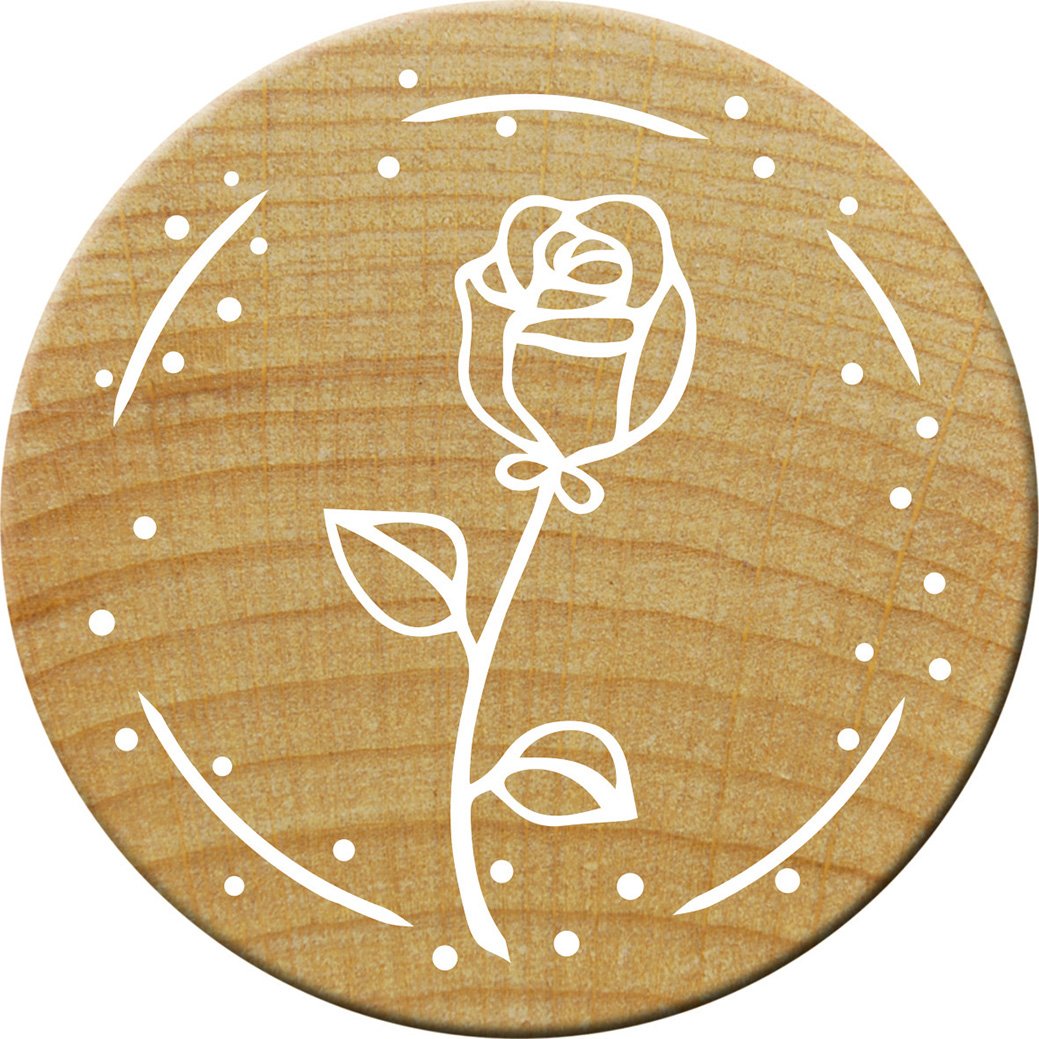 Holzstempel Rose ø 30 mm