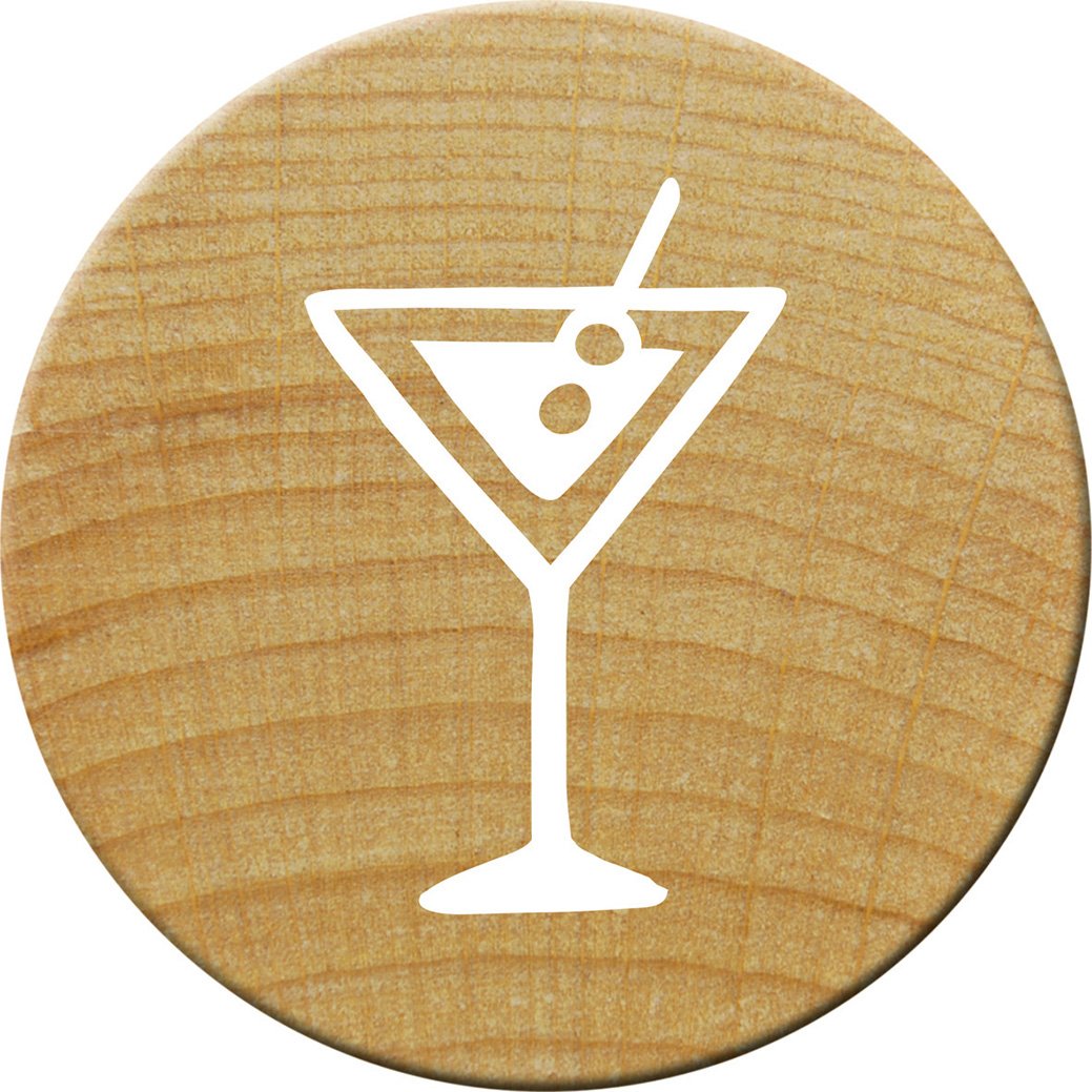 Holzstempel Cocktailglas ø 15mm