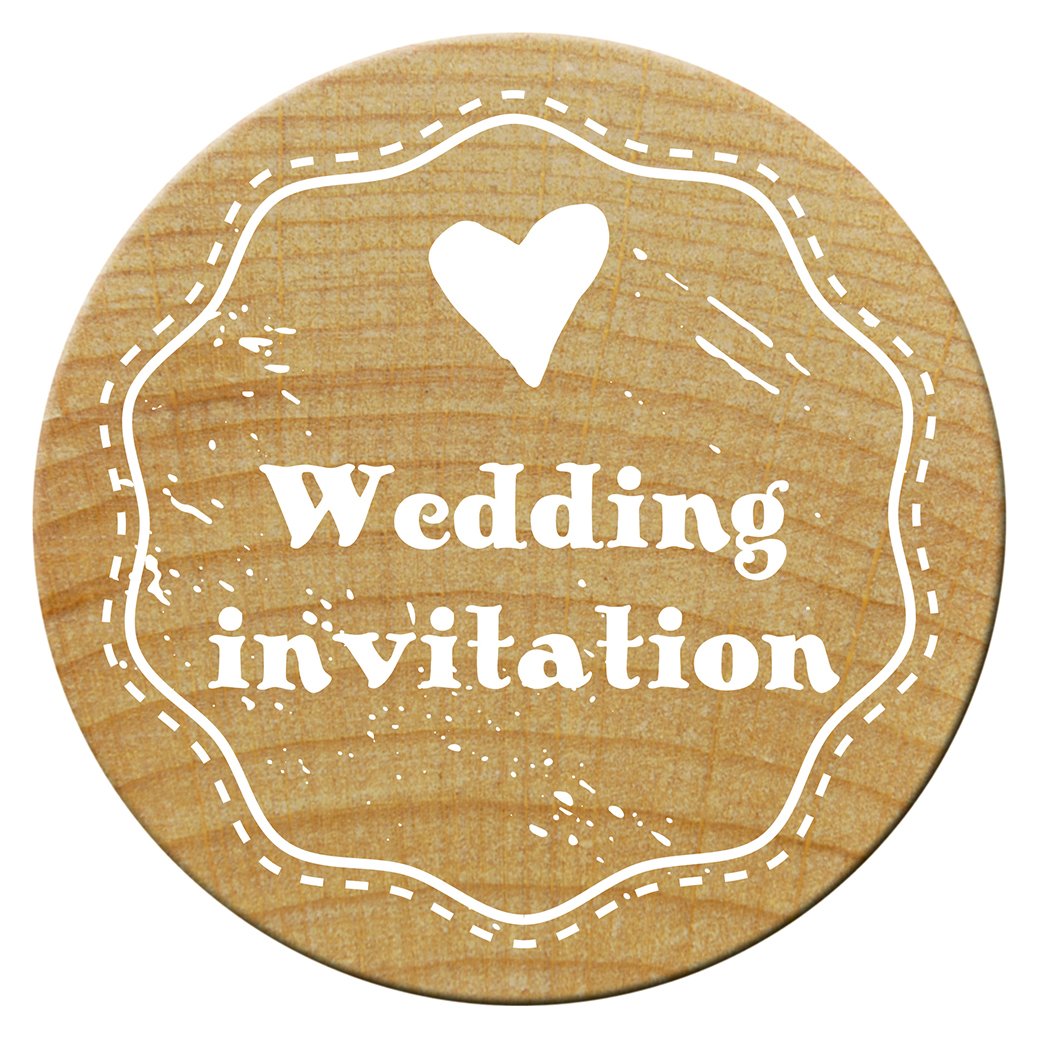 Holzstempel Wedding invitation 1 ø 30 mm