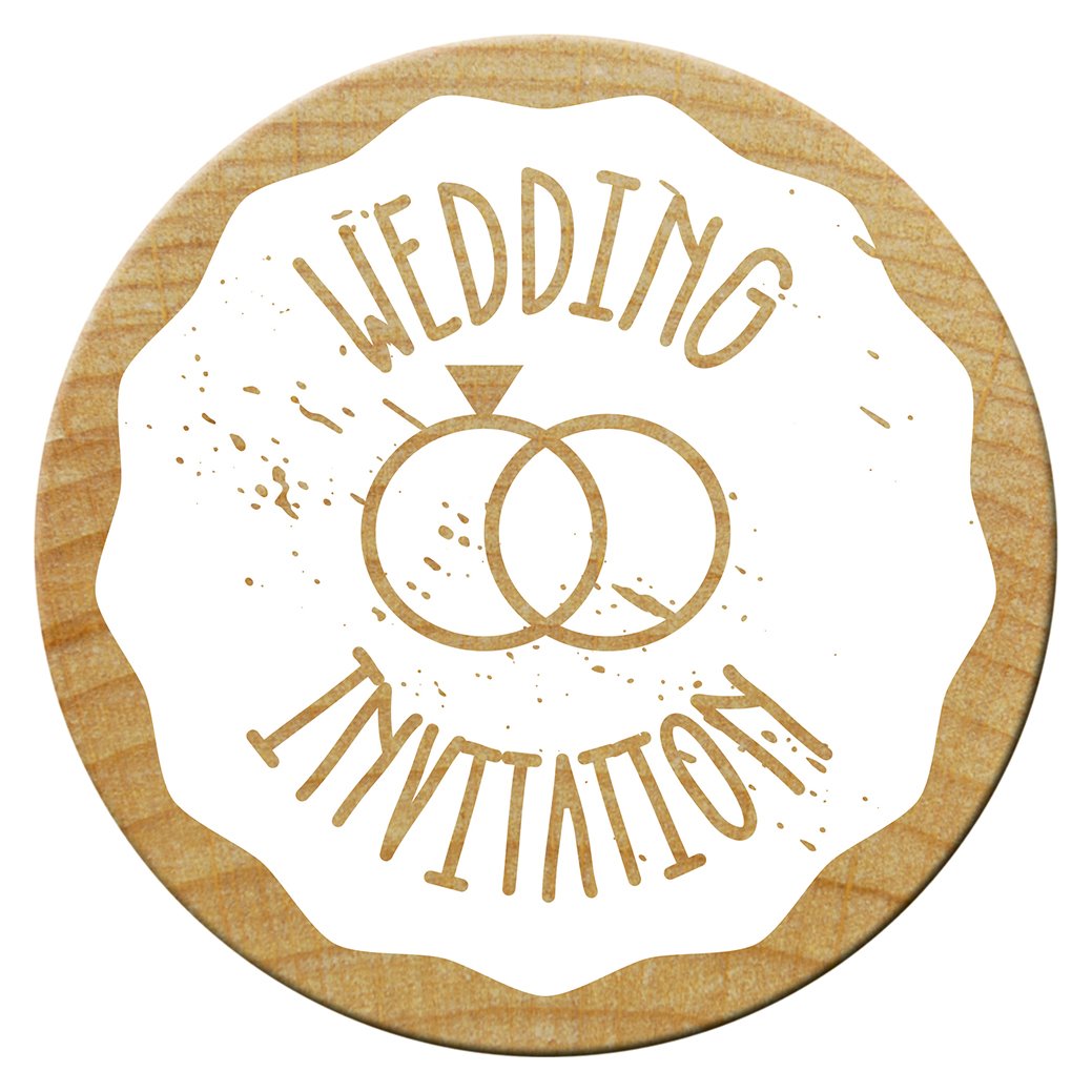 Holzstempel Wedding invitation 2 ø 30 mm