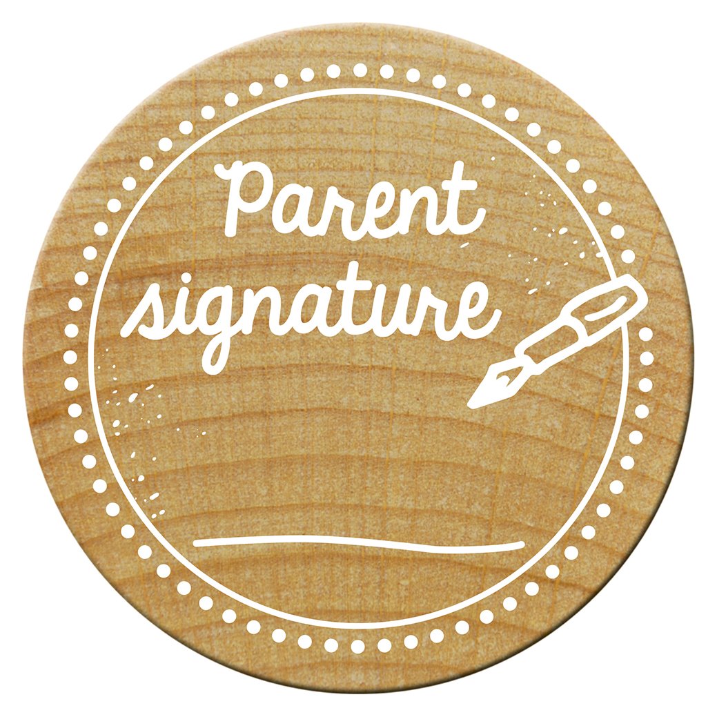 Holzstempel Parent signature ø 30 mm