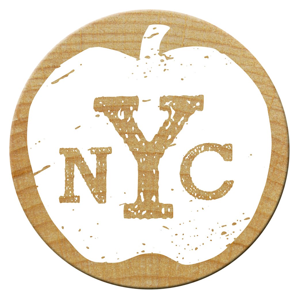 Holzstempel NYC ... Apple ø 30 mm