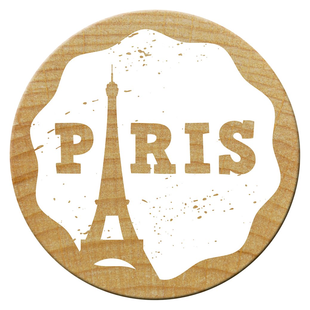 Holzstempel Paris tour Eiffel ø 30 mm
