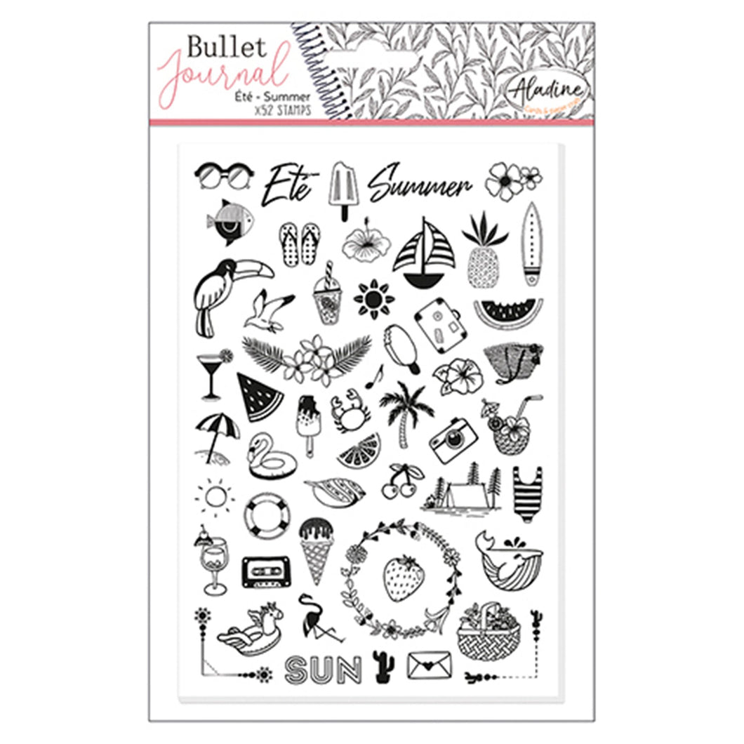 Stampo Bullet Journal Stempelset Motiv: Sommer 52-teilig