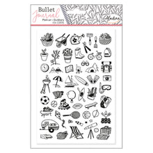 Lade das Bild in den Galerie-Viewer, Stampo Bullet Journal Stempelset Motiv: DrauÃŸen 54-teilig
