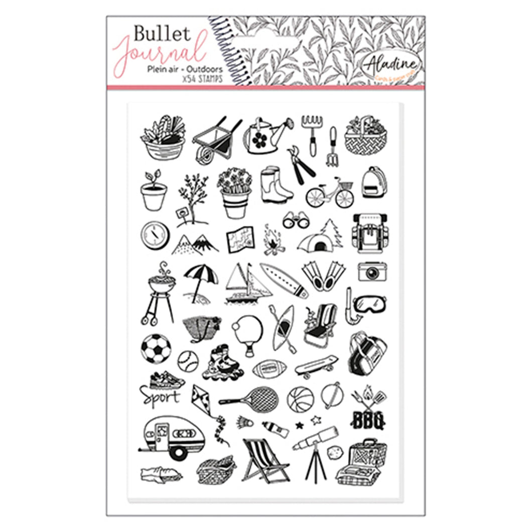 Stampo Bullet Journal Stempelset Motiv: DrauÃŸen 54-teilig