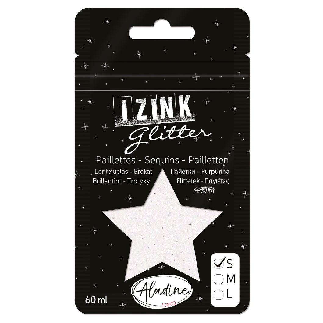 IZINK Glitter, Glitzer Pailletten Größe S + M