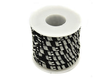 Lade das Bild in den Galerie-Viewer, Baumwollbänder &quot;Cloth Cord&quot; in schwarz / weiß - 6 mm Durchmesser
