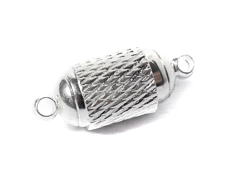 Magnetverschluss “Walze“ in silber 20 x 8 mm - 1 Stück