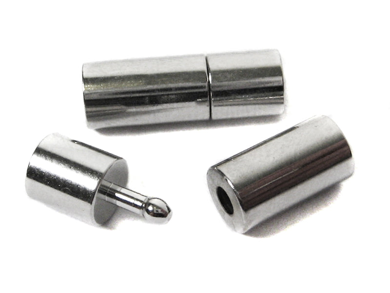 Steckverschluss für Bänder 5 mm - 1 Stück (platinfarben)