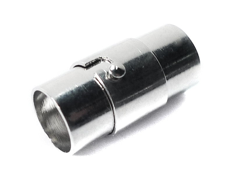 Magnetverschluss / Steckverschluss für Bänder 8 mm in platinfarben