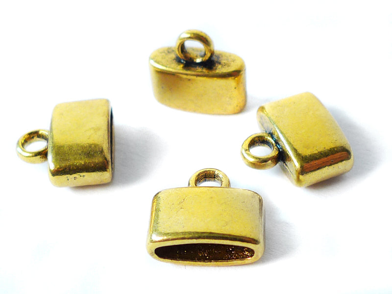 Endkappen für Bänder in goldfarben - 50 Stück