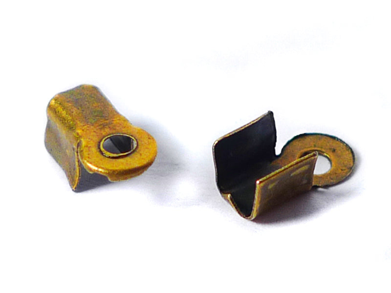 Endkappen für Bänder in bronze 9 x 4 mm - 100 Stück
