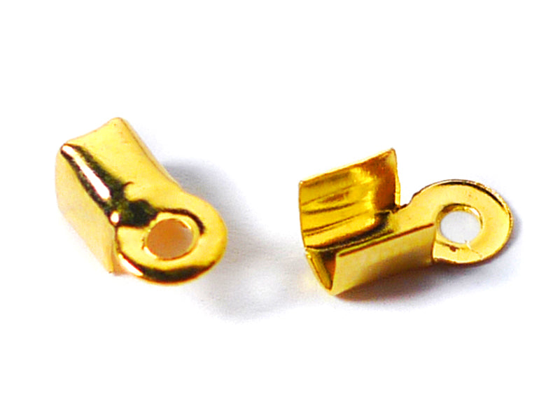 Endkappen für Bänder in gold 9 x 4 mm - 100 Stück