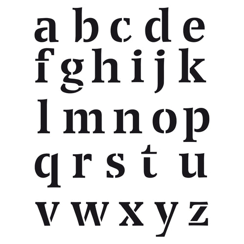 Stencil Buchstaben klein
