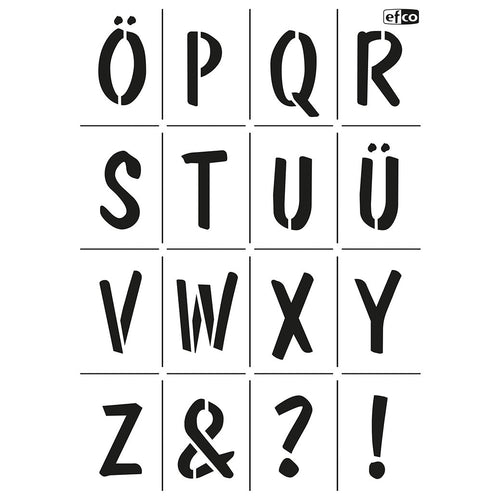 Stencil Buchstaben Ö - !