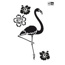 Lade das Bild in den Galerie-Viewer, Stencil Flamingo und Blumen

