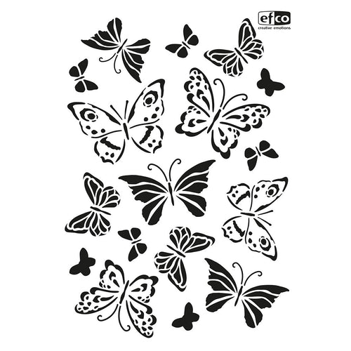 Stencil Schmetterlinge Fläche